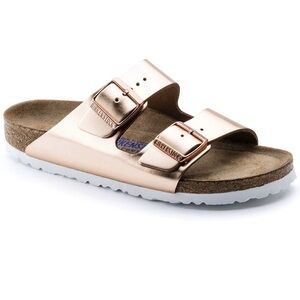 Birkenstock Arizona Soft Footbed Sandal Unisex Metallic Copper Sz EU41 US 10